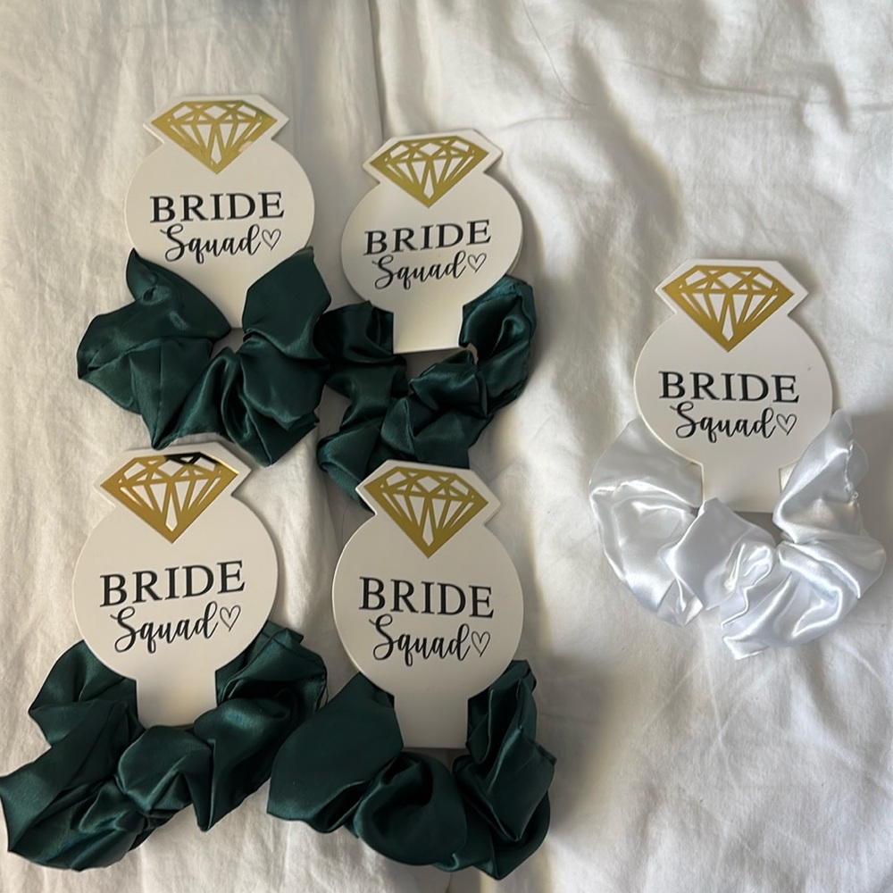 Emerald Green Satin Scrunchie